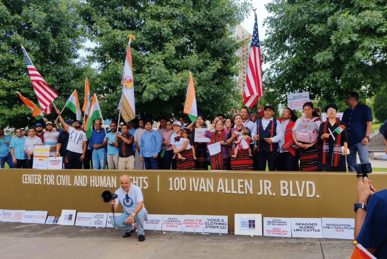 Georgia Senator Sheikh Rahman joined Indian Americans and allies