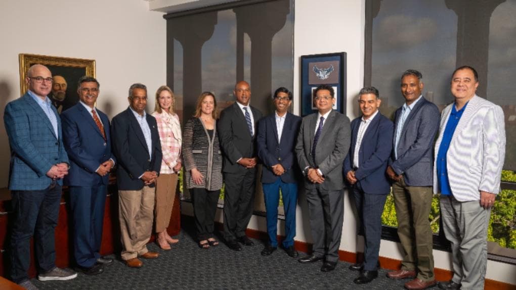  IITK delegation with the  Rice University representatives.