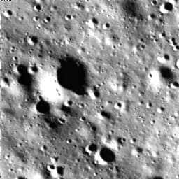 Image from the Lander Horizontal Velocity Camera taken during the descent. 