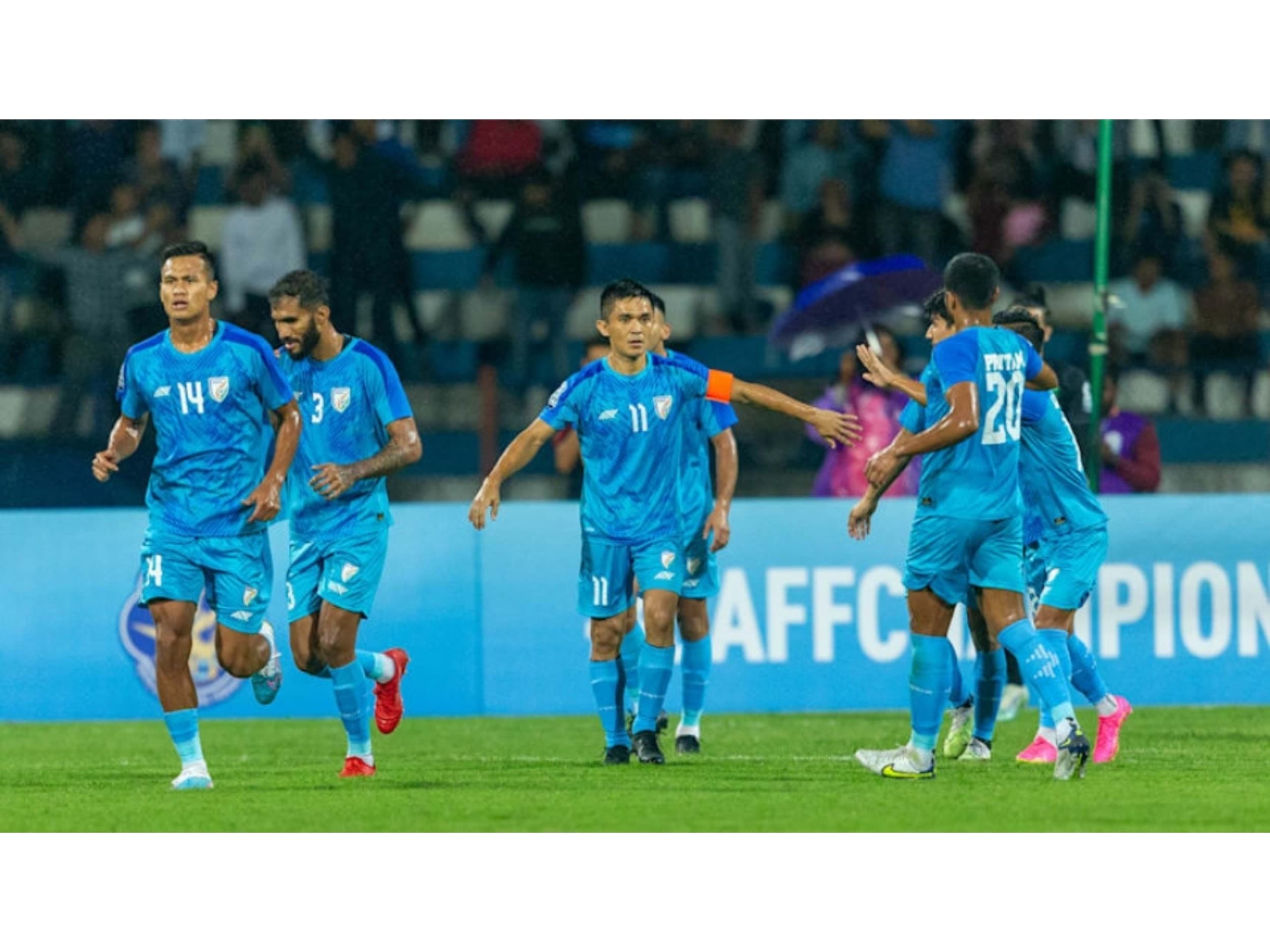  Sunil Chhetri, captain of the Indian men's football team 