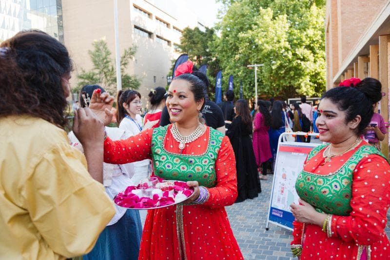 Diwali was celebrated at  the university's Parkville campus