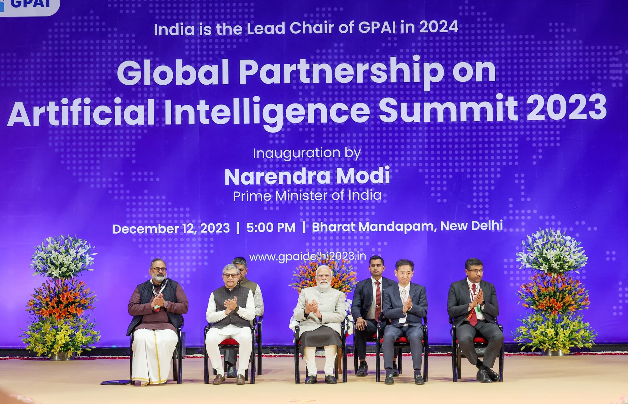 PM Modi inaugurates the GPAI summit