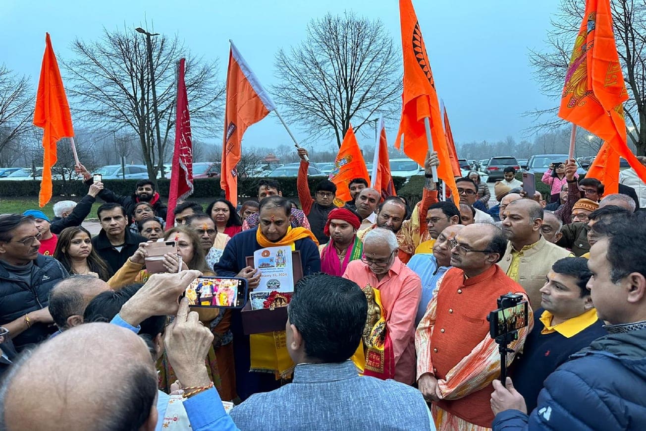 200 Hindu In rally Chicago