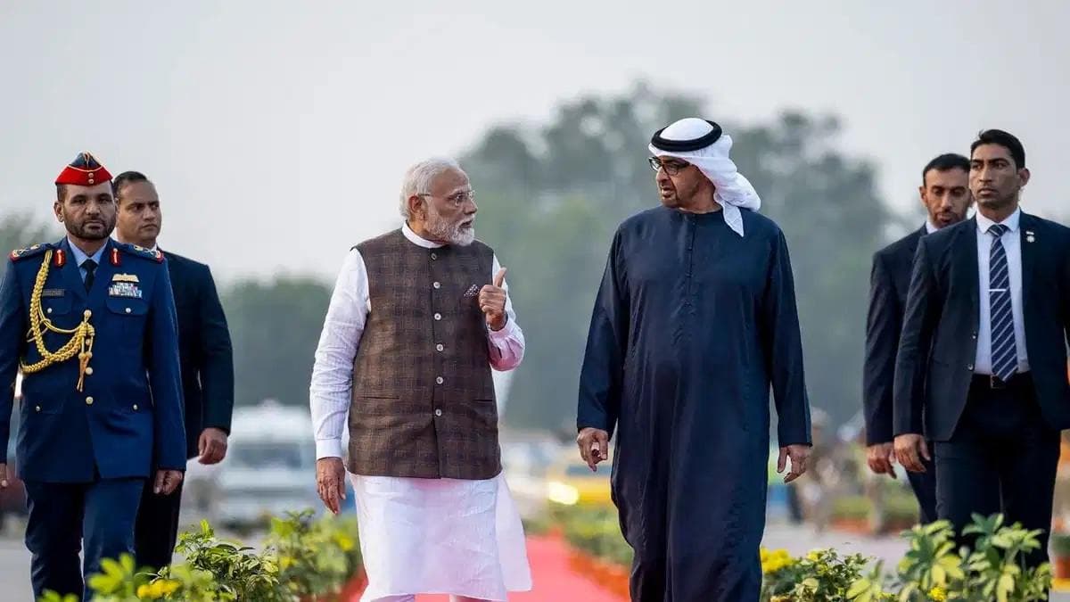 PM Modi and President Nahyan K