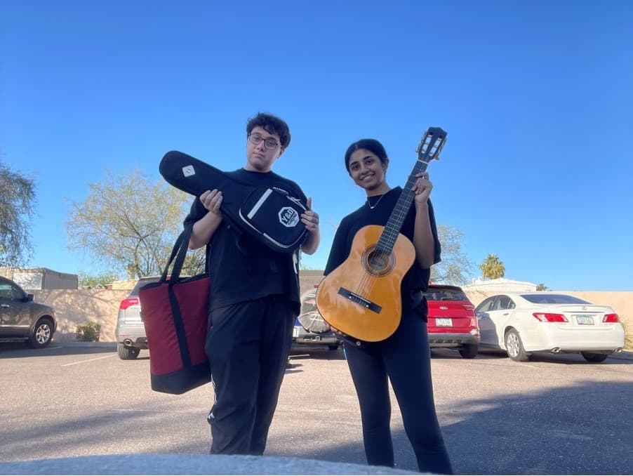 Gage Samaddar and Aani Nagaiah, co-founders of Our Ode To You