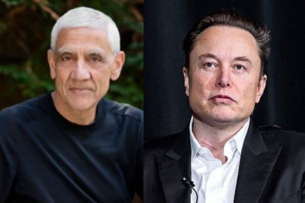 Vinod Khosla (left) and Elon Musk (right) 