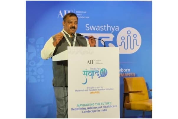 અમેરિકન ઈન્ડિયા ફાઉન્ડેશનના કંટ્રી ડિરેક્ટર, મેથ્યુ જોસેફ સ્વાસ્થ્યસંવાદ ખાતે 