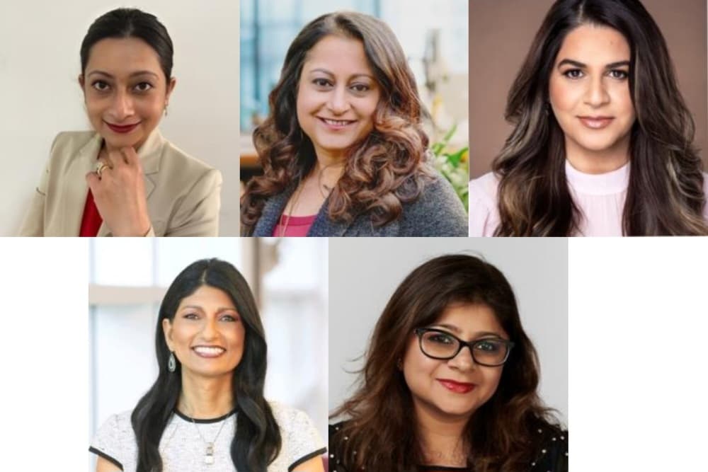 Sushmita Biswas (top-left), Reeny Sondhi (top-centre), Sehr Thadani (top- right), Prama Bhatt (bottom-left) and Ekta Chopra (bottom-right)