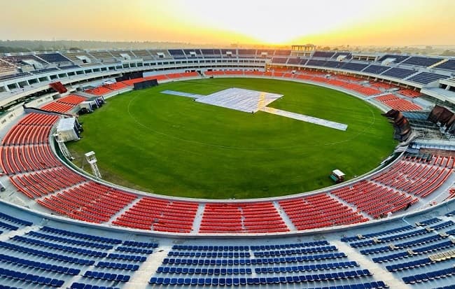 પંજાબ ક્રિકેટ એસોશિએશન દ્વારા નવનિર્મિત મુલ્લાનપુર ખાતેના સ્ટેડિયમની ઝલક.
