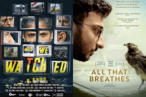Official posters of "While We Watched" and "All That Breathes" 