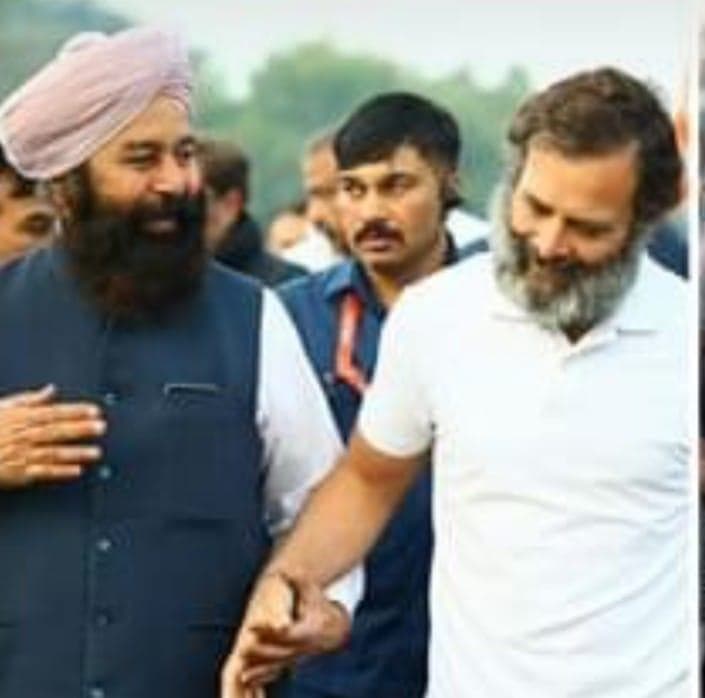 ਸ਼ੇਰ ਸਿੰਘ ਘੁਬਾਇਆ ਰਾਹੁਲ ਗਾਂਧੀ ਨਾਲ