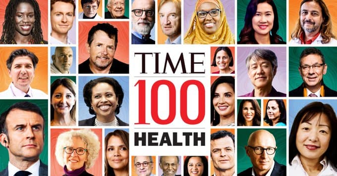  टाइम मैगजीन ने पहली बार टाइम100 हेल्थ लिस्ट जारी की है।