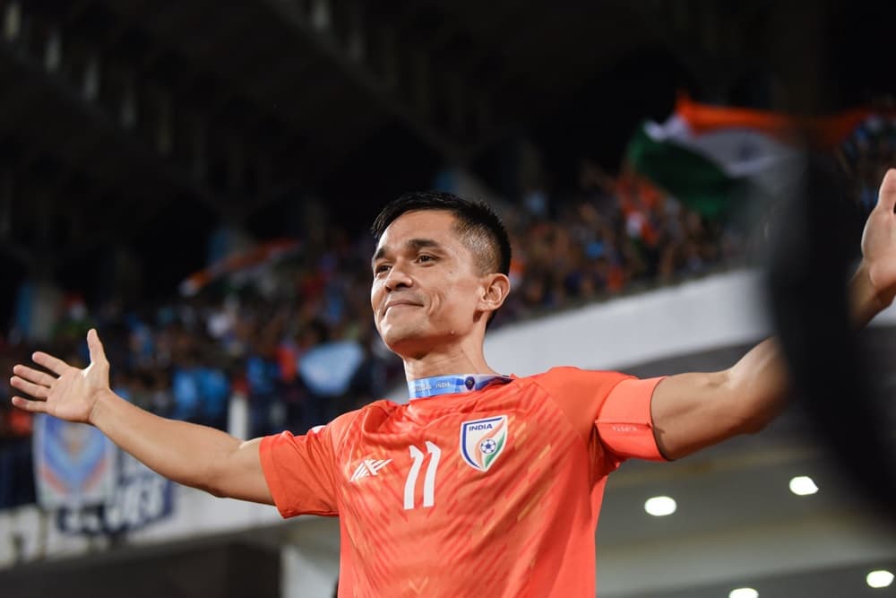ભારતીય ફૂટબોલ સ્ટાર સુનિલ છેત્રી