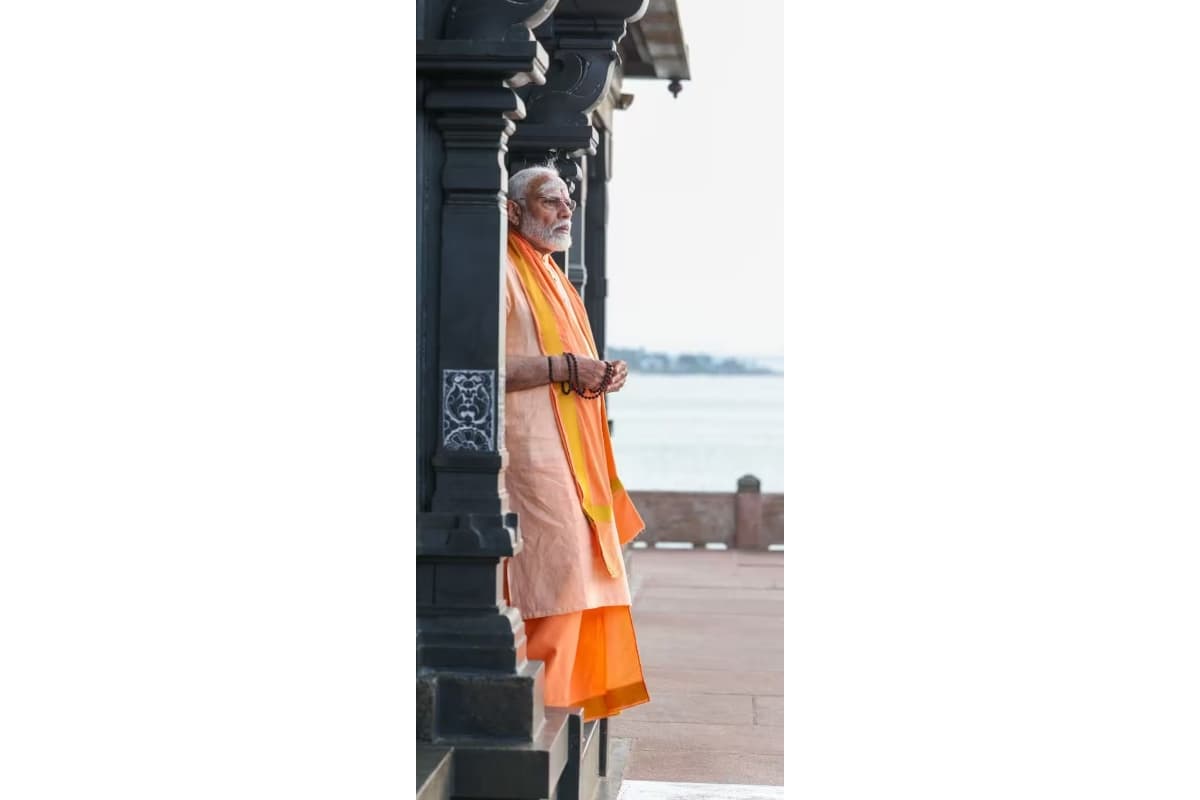 Prime Minister Narendra Modi during his trip to Kanniyakumari.