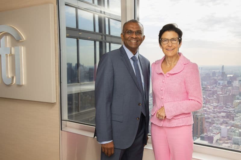 Citi CEO Jane Fraser with Head of Banking Vis Raghavan at Citi headquarters