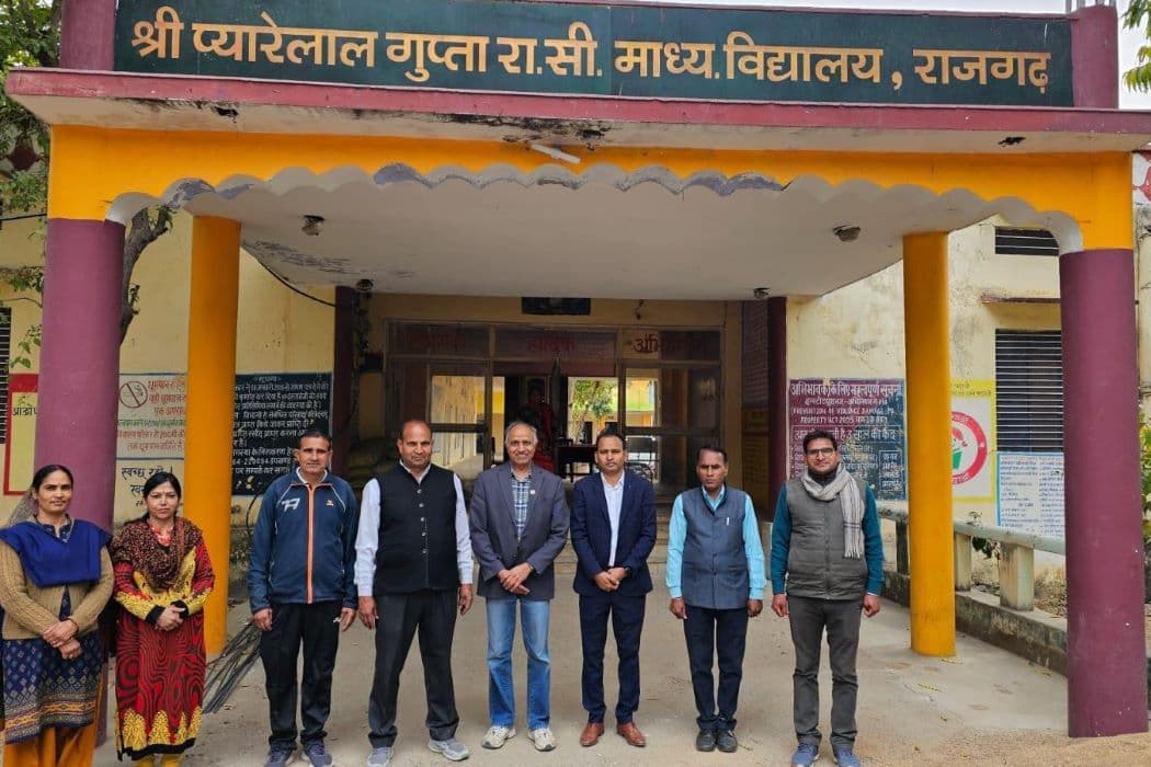 One of the schools at Rajgarh, India where School-in-a-box is being launched by WHEELS