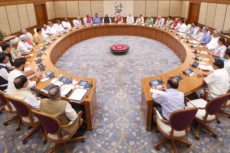 PM chaired a first Union Cabinet meeting, in New Delhi on June 10, 2024.