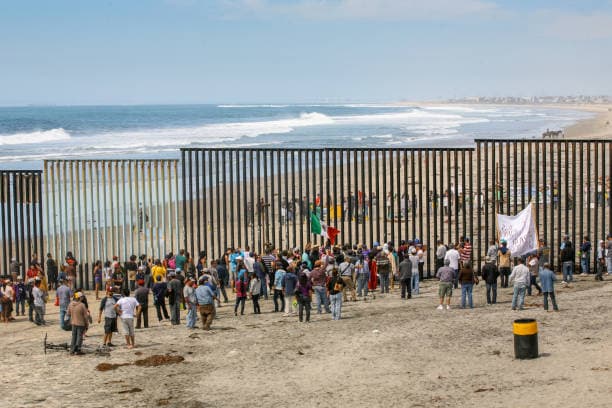 File photo of the US-Mexico border.