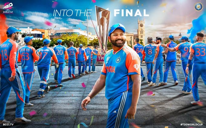 India will face South Africa on June 29 in the finals of the tournmament.