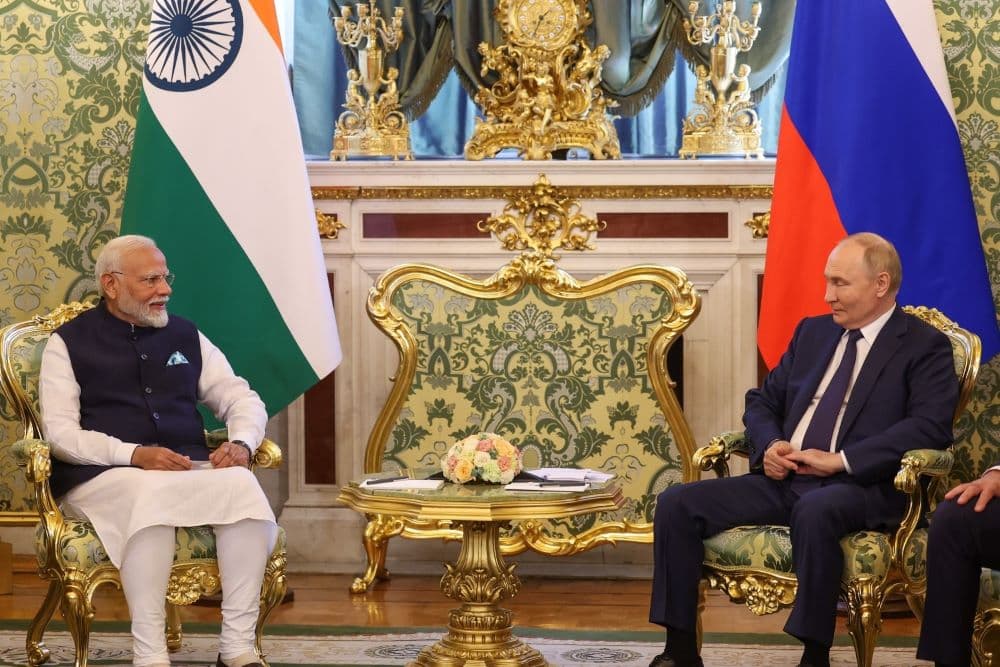 Prime Minister Narendra Modi holds talks with Russian President Vladimir Putin