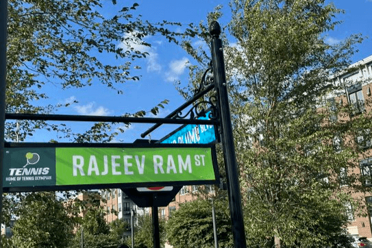 राजीव राम के तीसरे ओलंपिक प्रदर्शन से पहले उनके गृहनगर ने उनके नाम पर एक सड़क का नाम रखा गया है।