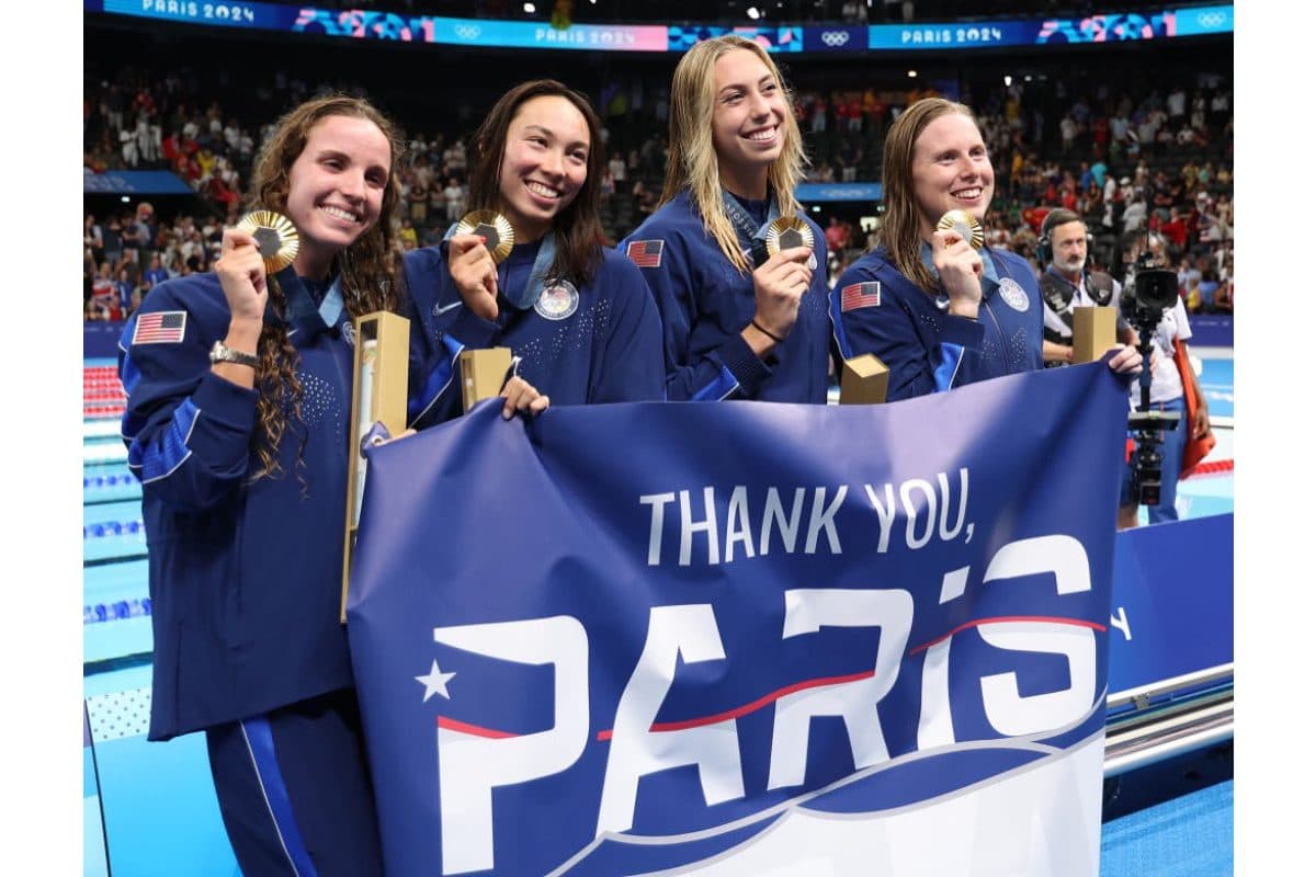 The women's swimming team.
