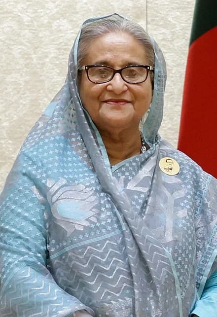 ਬੰਗਲਾਦੇਸ਼ ਦੀ ਪ੍ਰਧਾਨ ਮੰਤਰੀ ਸ਼ੇਖ ਹਸੀਨਾ