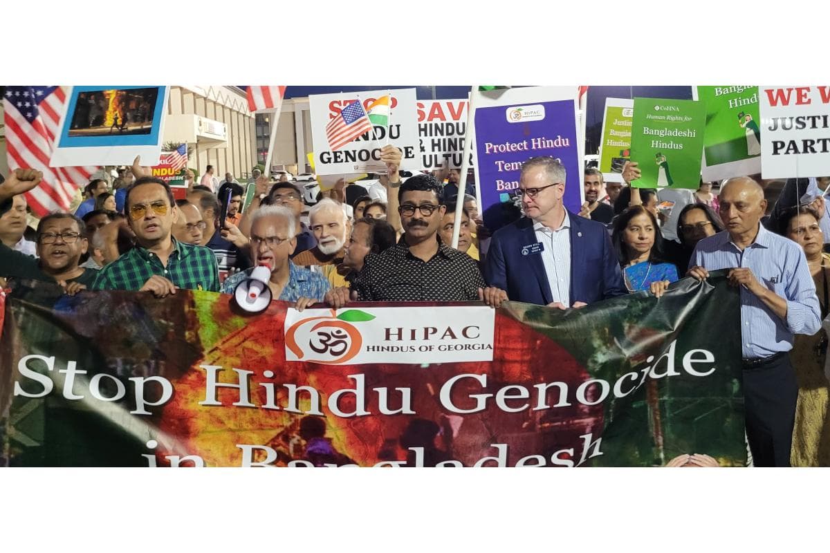 Concerned Hindu Community of Atlanta’s Peace Vigil/Protest march.