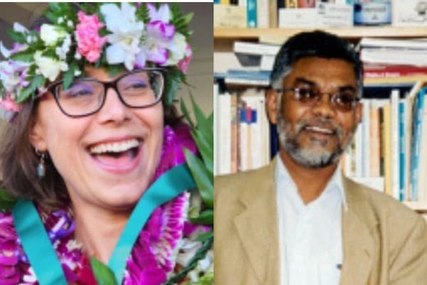 इस साल का पहला प्रोफेसर बृज वी. लाल पुरस्कार मोनिका सी लाब्रिओला (बाएं) को प्रदान किया गया है