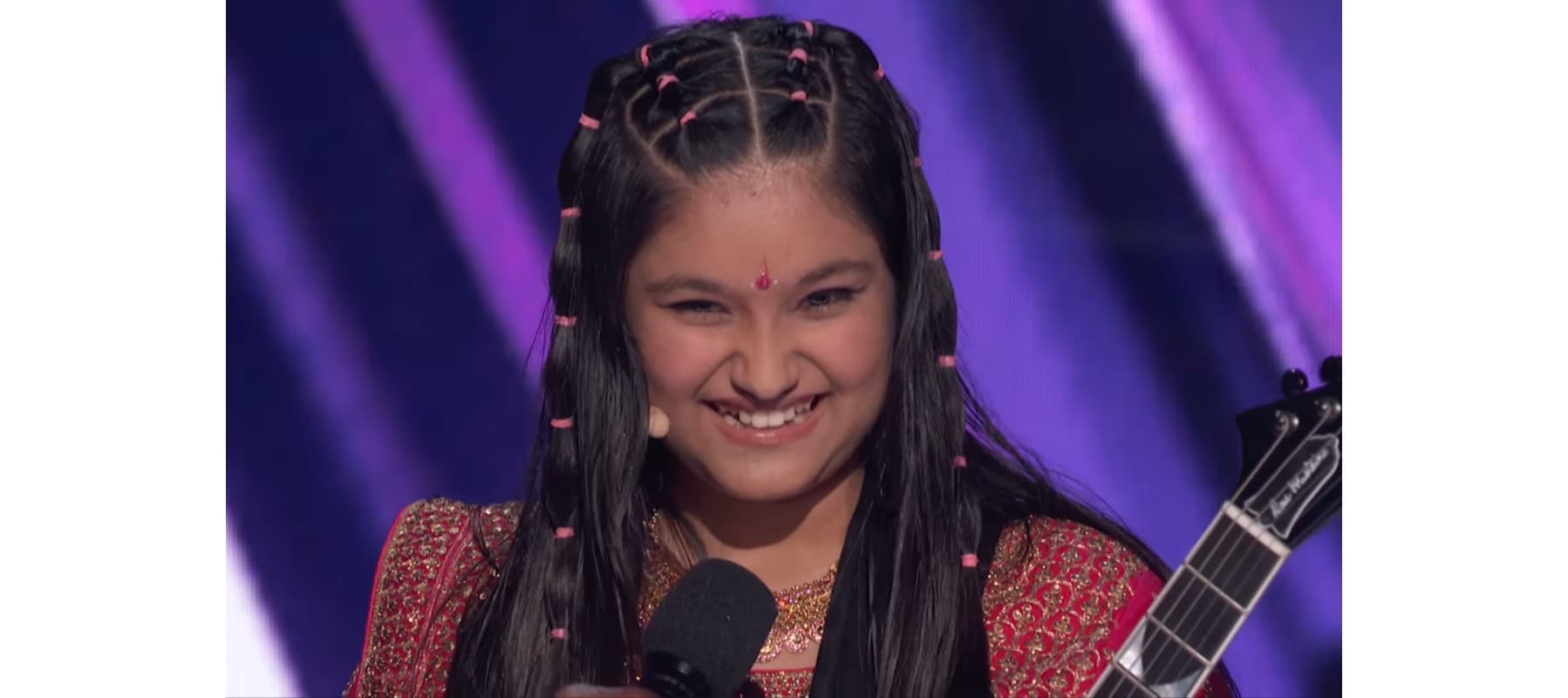 Screen Grab from Maya Neelakantan’s AGT performance.