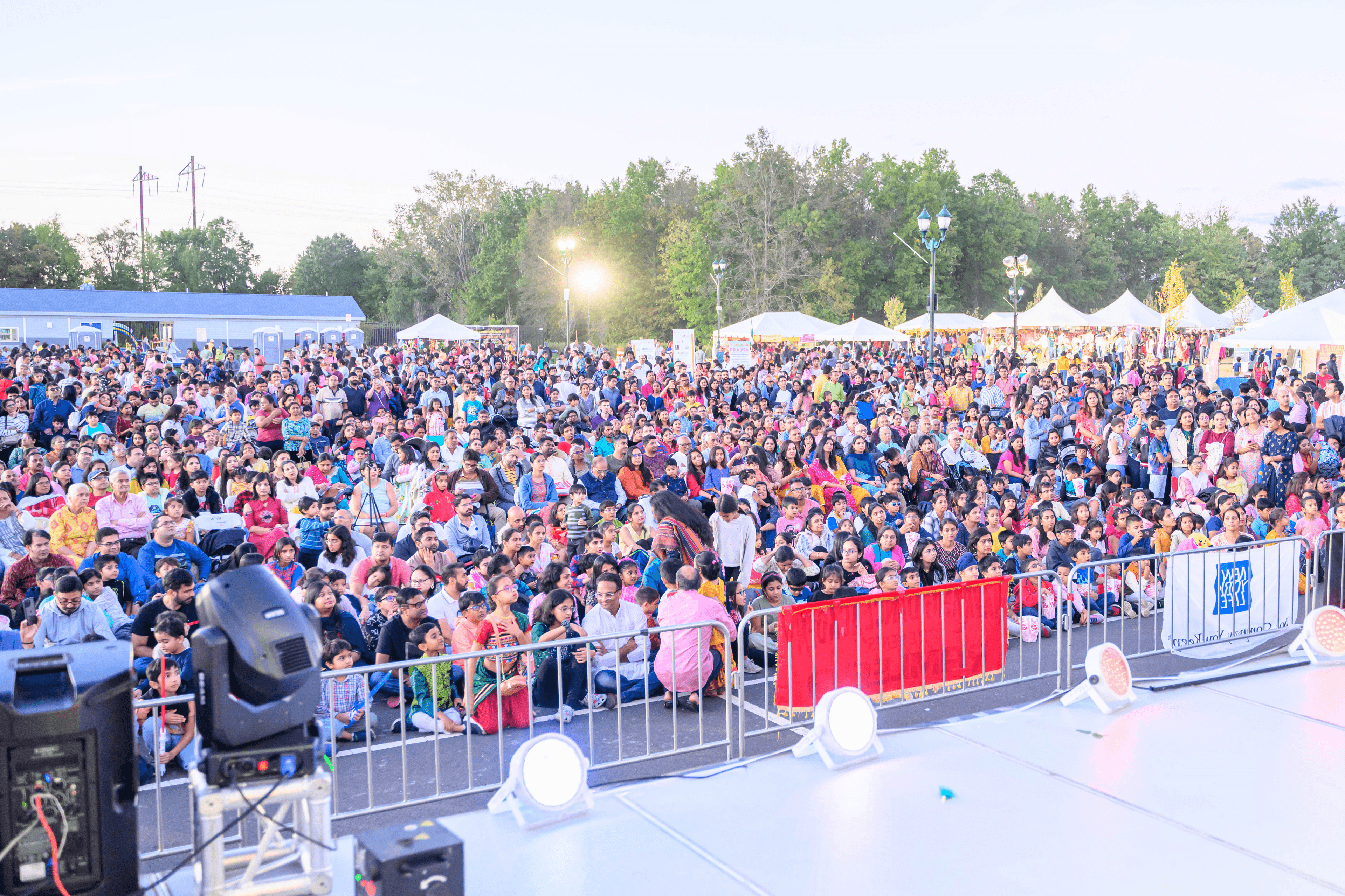 Huge crowd watching Ramleela. 