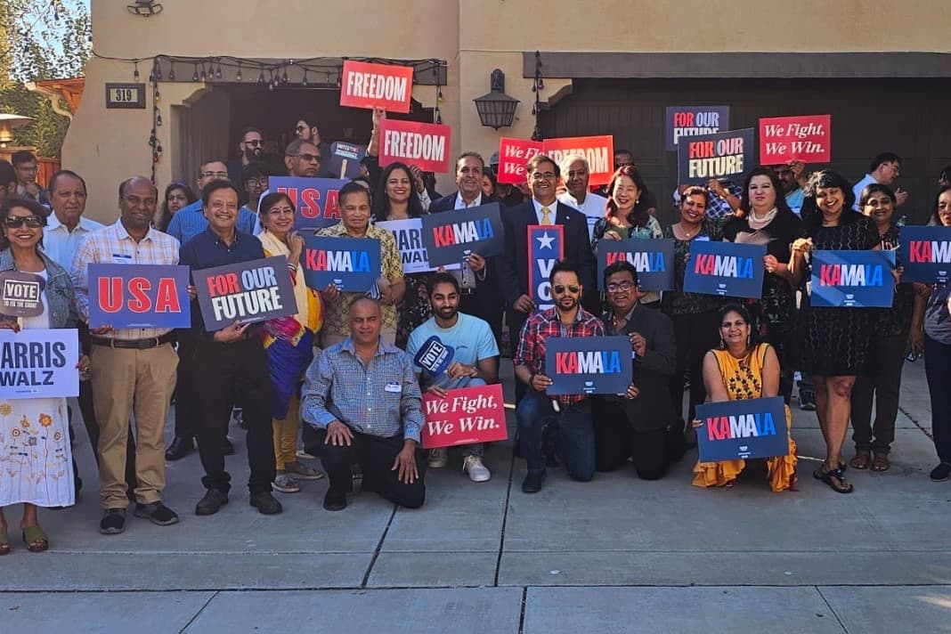 South Asians campaigning for Kamala Harris.