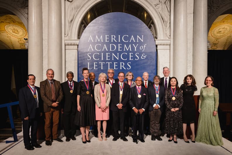 Professor Akhil Reed Amar ’84 (fifth from right) and fellow honorees. 