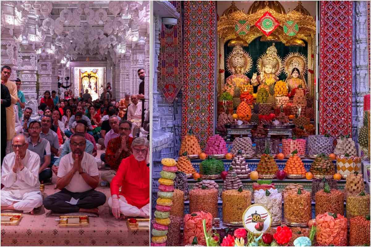 इस समारोह में खास हनुमान अभिषेक भी शामिल था, जिसने कई जाने-माने मेहमानों को आकर्षित किया।