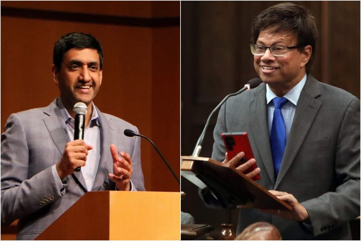 Indian American lawmakers Rep. Ro Khanna and Rep. Shri Thanedar.