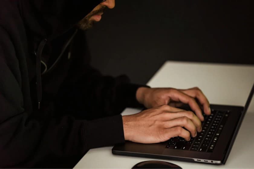 Person using laptop