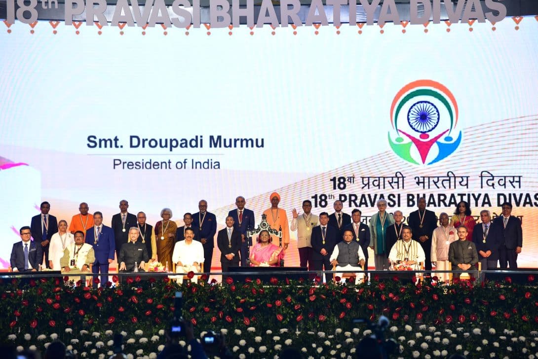 ભારતીય સન્માન પુરસ્કારથી ભારતીય ડાયસ્પોરાના 27 પ્રતિષ્ઠિત સભ્યોને સન્માનિત કર્યા