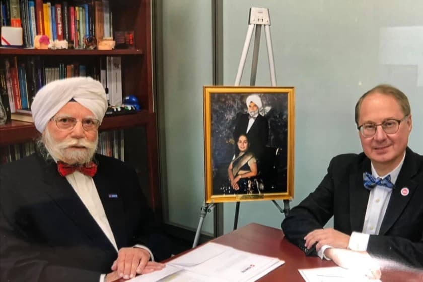 Dr. Amarjit Singh Marwah (left)