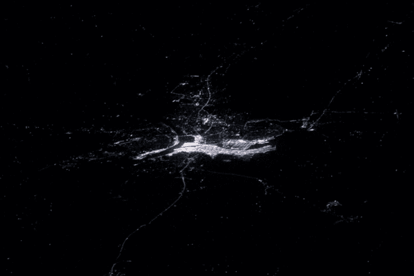 Maha Kumbh Mela 2025 from space