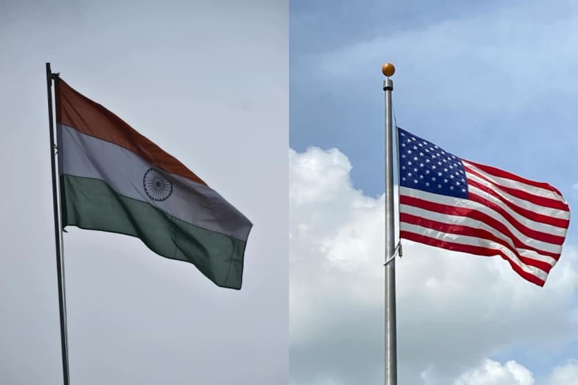 File photo of India-US flag