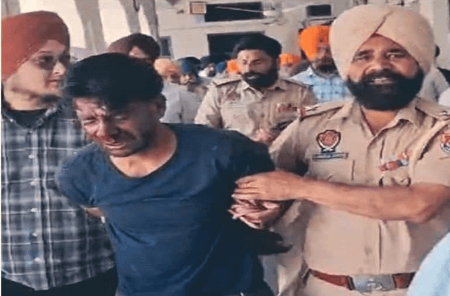ਸੇਵਾਦਾਰਾਂ ਨੇ ਹਮਲਾਵਰ ਨੂੰ ਫੜ ਕੇ ਪੁਲਿਸ ਹਵਾਲੇ ਕੀਤਾ