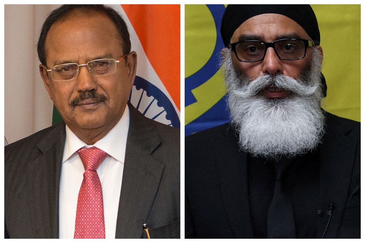 NSA Ajit Doval and Gurpatwant Singh Pannun.