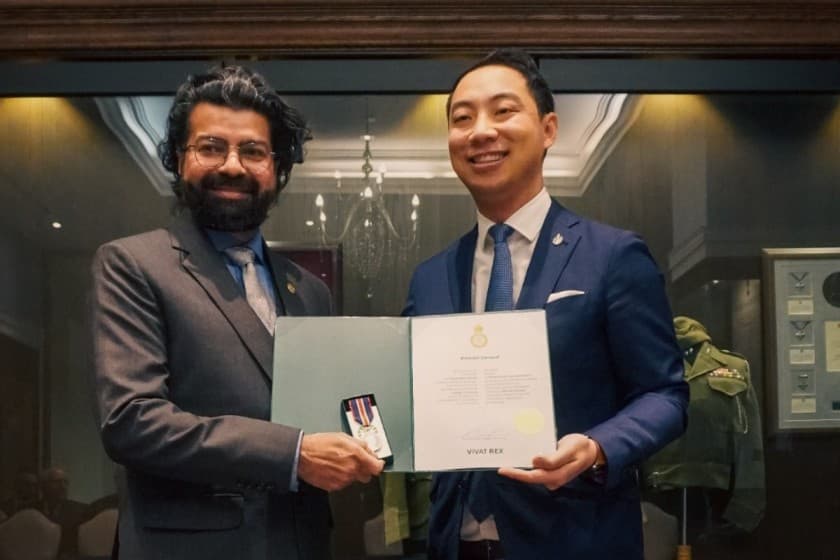 Rishabh Sarswat receives King Charles III Coronation Medal