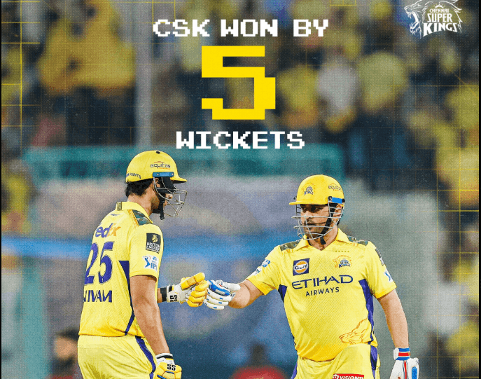 CSK claims victory