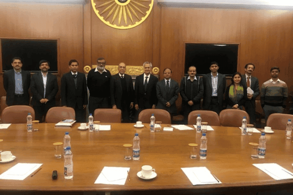 Prof. Deshpande made a presentation to the then Principal Secretary to the Prime Minister, Shri Nripen Misra, and his colleagues in the Prime Minister’s Office in Delhi January 22, 2018.