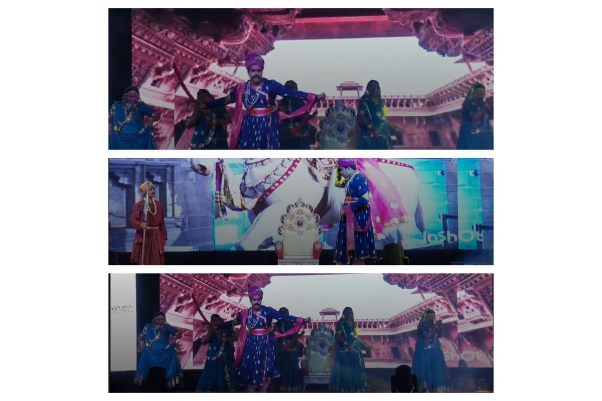 The skit was a celebration of the life of Maharana Pratap and highlighted different aspects of his life.