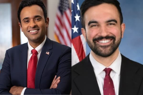 Vivek Ramaswamy and Zohran Mamdani.