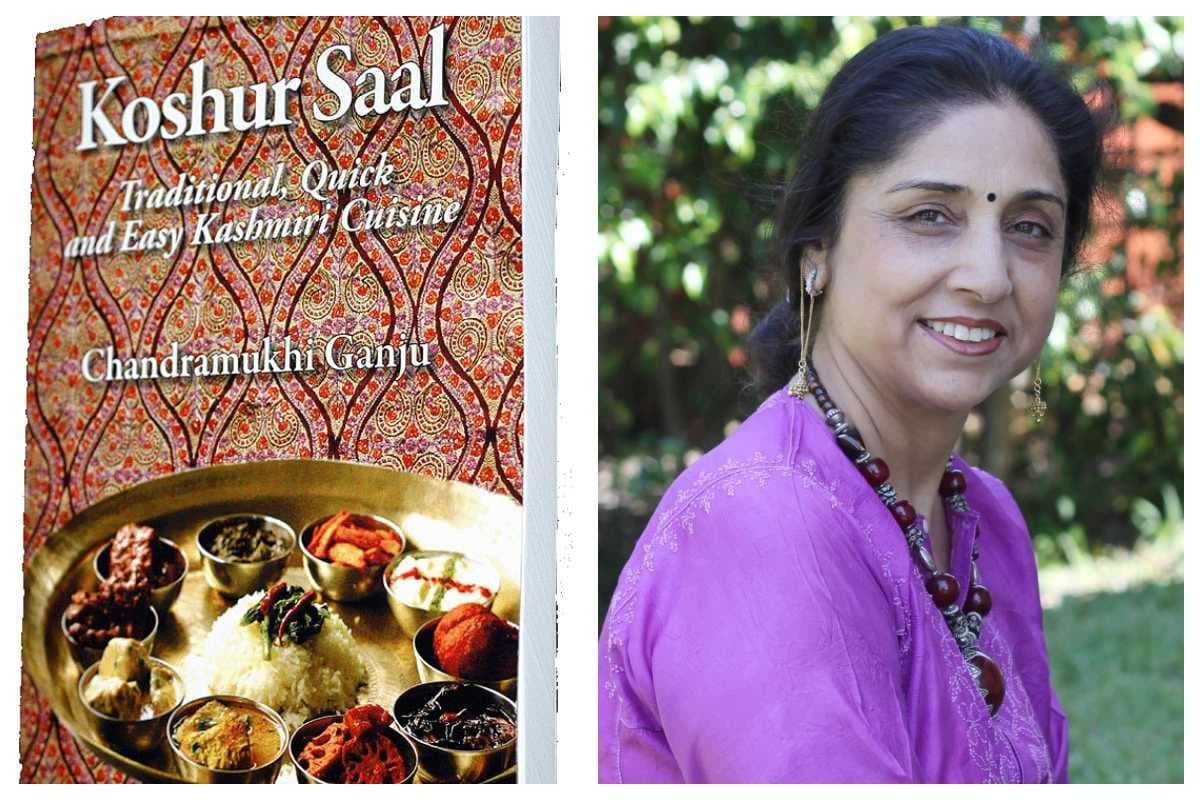 Cover of the book, Koshur Saal, and author Chandramukhi Ganju 