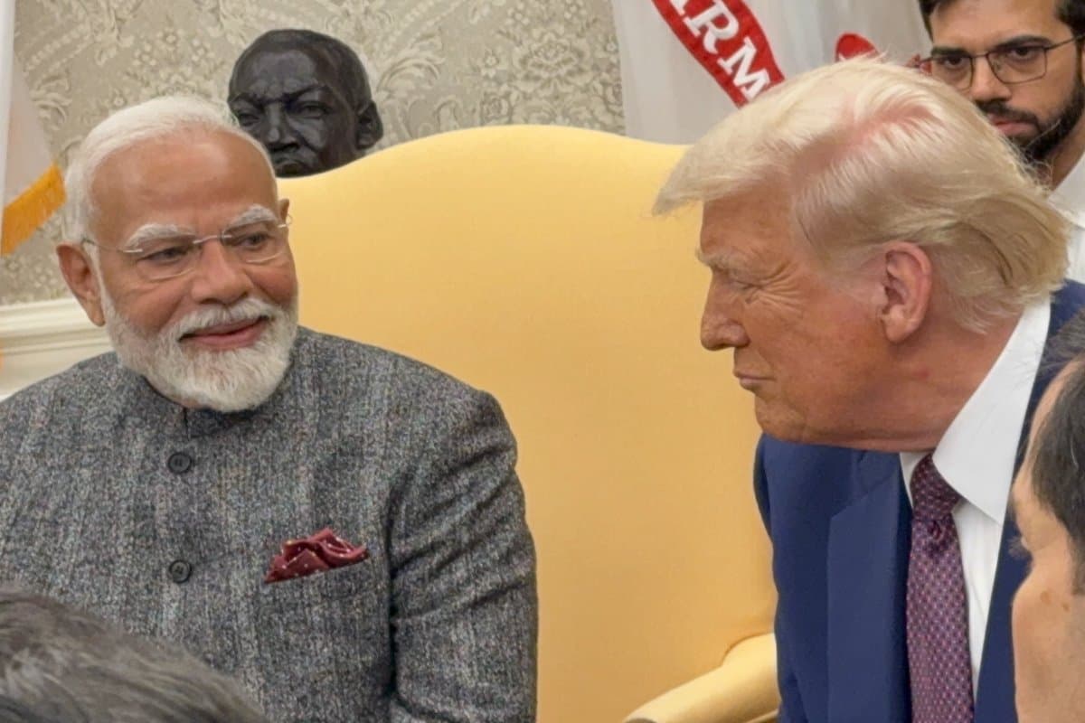Prime Minister Narendra Modi and President Donald Trump in the Oval Office of the White House on Feb.13.