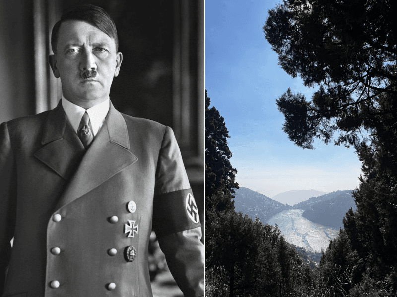 एडोल्फ हिटलर और हिमालयी राज्य उत्तराखंड की तस्वीर।